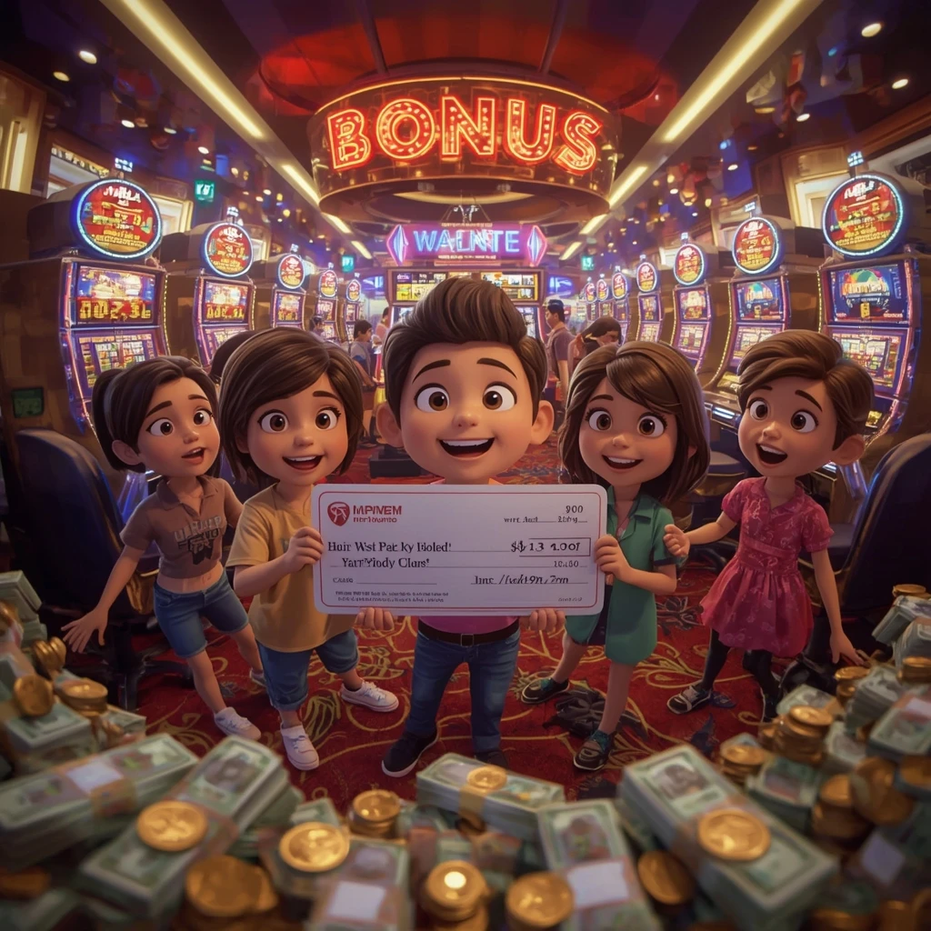 man receiving a bonus at WHEELZ CASINO