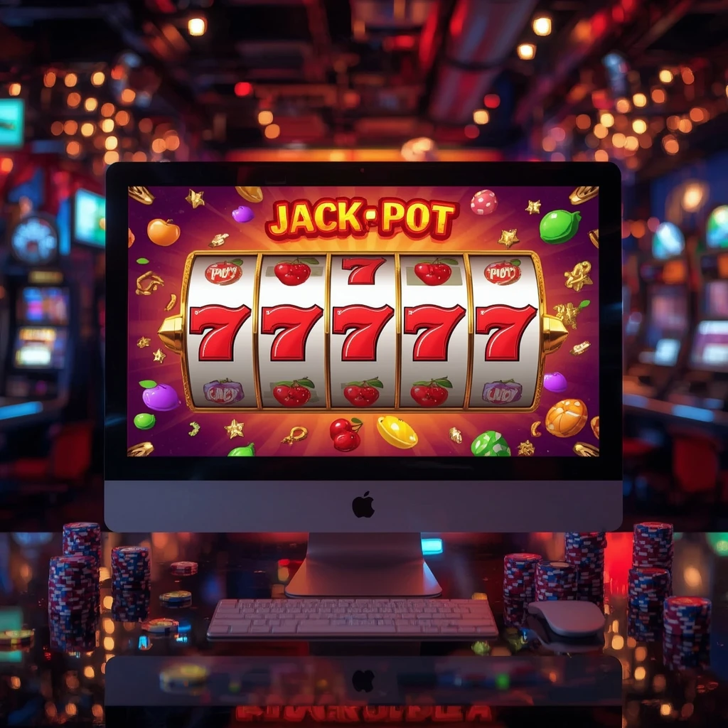 slots on the monitor WHEELZ CASINO